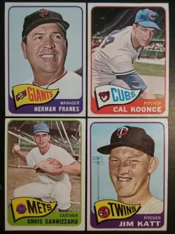 1965 TOPPS BASEBALL LOT OF 24 DIFFERENT VG-EX - Image 4