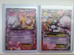 Pokemon TCG Mewtwo Ex Xy107 And MMewtwo EX 64/162 - Image 1
