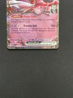 Pokemon TCG Destined Rivals Team Rockets Mewtwo EX Card 81/182 - Image 4