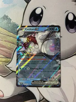 Pokemon TCG Destined Rivals Cetitan EX Card 65/182 Holo - Image 1
