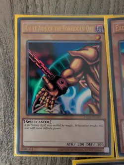 Yu-Gi-Oh Exodia the Forbidden One Full Set YGLD-ENA17-21 Ultra Rare - Image 2