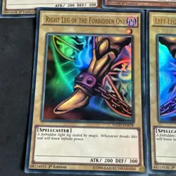 Yu-Gi-Oh Exodia the Forbidden One 1st Edition Complete Set YGLD-ENA17-21 - Image 2