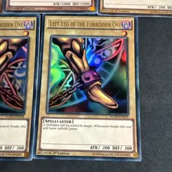 Yu-Gi-Oh Exodia the Forbidden One 1st Edition Complete Set YGLD-ENA17-21 - Image 3