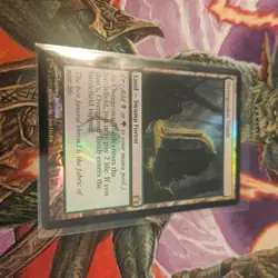 Magic: The Gathering Overgrown Tomb Foil Land Card Black Green English - Image 1