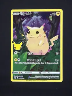 Pikachu 005/025 Celebrations Holo Rare Pokemon Card - Image 1