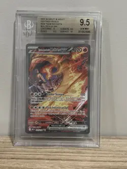 Pokemon TCG Team Rockets Moltres EX Destined Rivals Card 229/182 Gem MT BGS 9.5 - Image 1