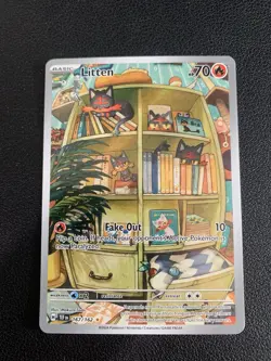 Pokemon TCG Litten Temporal Forces Illustration Card 167/162 - Image 1