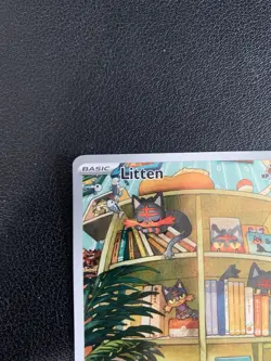 Pokemon TCG Litten Temporal Forces Illustration Card 167/162 - Image 2