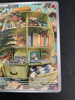 Pokemon TCG Litten Temporal Forces Illustration Card 167/162 - Image 5