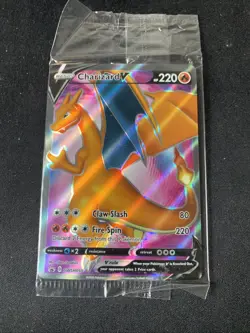 Pokemon Champions Path Charizard V SWSH050 Promo Full Art Card Sealed - Image 1