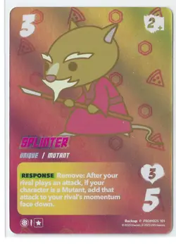 Universus TMNT GenCon Exclusive Promo Cards (splinter and Young And Free) - Image 1