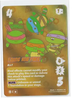 Universus TMNT GenCon Exclusive Promo Cards (splinter and Young And Free) - Image 2