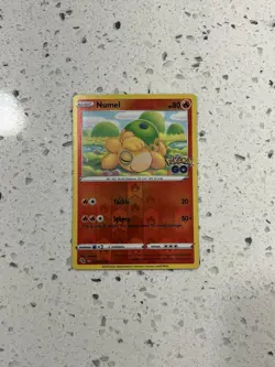 Numel Peelable Ditto Reverse Holo Pokemon Go TCG Card 013/078 Unpeeled NM - Image 1