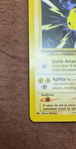 Vintage Rare Pokemon Card Pikachu Common Neo Genesis 070/111 (9-10 Gem Raw) - Image 3