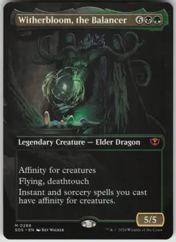 MTG Witherbloom, the Balancer (Borderless) NM Secrets of Strixhaven Magic 288 - Image 1