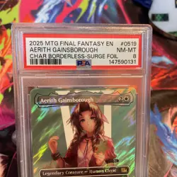 2025 MTG Final Fantasy EN Borderless Surge Foil #0519 Aerith Gainsborough - Image 3