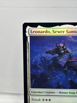 Leonardo, Sewer Samurai -Teenage Mutant Ninja Turtles Foil NM M 0017 MTG - Image 2