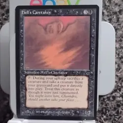 Magic: The Gathering Hell's Caretaker Creature Legends Black Rare 1994 - Image 1