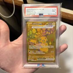 Pikachu EX 179/108 Hyper Rare Pre Enprismatic Evolutions Pokemon PSA 9 *204 - Image 1