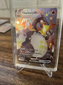 Pokemon TCG Full Art Shiny Charizard VMAX Tag graded 6 - Image 3
