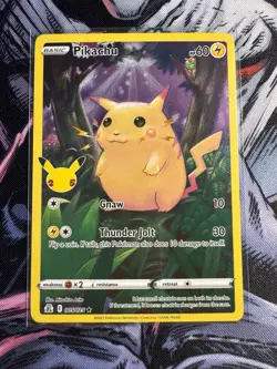 Pikachu 005/025 Full Art Pokemon Celebrations 25th Anniversary - Image 1
