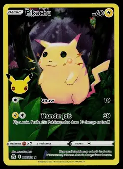 Pokemon Card - Pikachu Celebrations 005/025 Holo Rare 2021 - Image 1