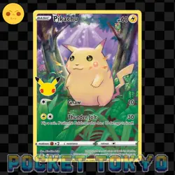 Pikachu - 005/025 Full Art Holo Rare Celebrations Pokemon TCG -NM- - Image 1