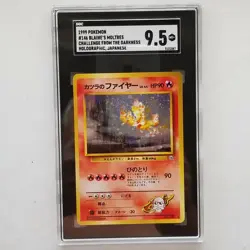 Blaine's Moltres Holo No.146 Gym 2 Challenge Pokemon Japanese 1999, SGC 9.5 - Image 2