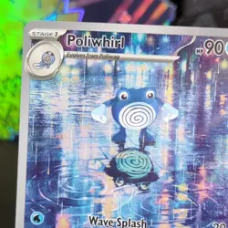 Pokemon TCG Poliwhirl 176/165 Scarlet & Violet 151 Illustration Rare Holo 2023 - Image 2