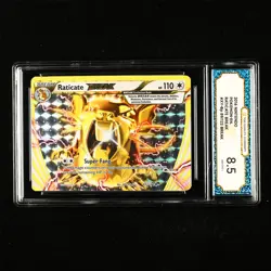 TQG 8.5 NM-MT+ 2016 Pokemon ENG Raticate 89/122 BREAK - Image 1