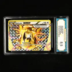 TQG 8.5 NM-MT+ 2016 Pokemon ENG Raticate 89/122 BREAK - Image 2