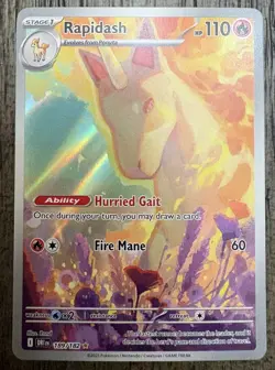 Pokemon TCG Destined Rivals Rapidash 189/182 Full Art - Image 1