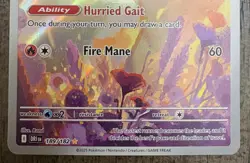 Pokemon TCG Destined Rivals Rapidash 189/182 Full Art - Image 3