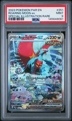 Roaring Moon EX 251/182 Special Illustration Rare Pokemon PSA 9 *081 - Image 1