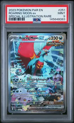 Roaring Moon EX 251/182 Special Illustration Rare Pokemon PSA 9 *083 - Image 1