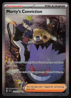 Morty's Conviction 211/162 SIR Temporal Forces Pokemon - QTY - Image 1