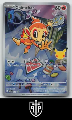 Pokemon - Chimchar - 041 Mega Evolution - Holo Black Star Promo - NM - Image 1