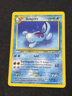Quagsire - 45/111 Neo Genesis - Pokemon TCG - 2000 - Image 1