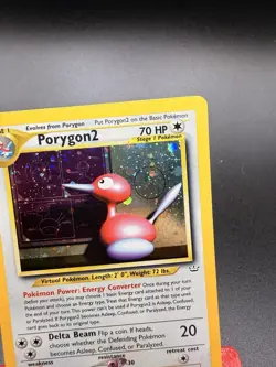 Porygon2 Holo Rare 12/64 Unlimited Edition Neo Revelation LP Condition - Image 2
