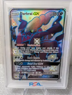 Pokemon TCG Darkrai GX SV70/SV94 Hidden Fates Shiny Holo Rare 180 HP English - Image 3