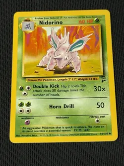 Nidorino 54/130 - Base Set 2 Pokemon 2 - Image 1