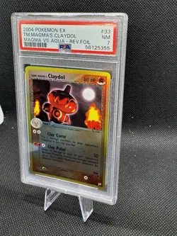 Team Magma's CLAYDOL - REV HOLO - PSA 7 - 2004 Pokemon Ex Magma vs Aqua #33 POP8 - Image 2