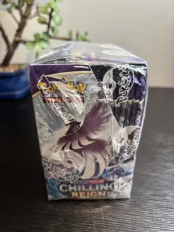 Sealed Pokemon TCG Chilling Reign Booster Box Sword & Shield in Plastic Case - Image 4