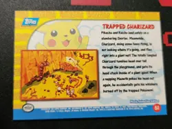 Topps Pikachu's Vacation Trapped Charizard- First Movie #51 MINT BLUE LABEL RARE - Image 2