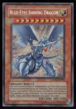 Blue-Eyes Shining Dragon RP02-EN096 Secret Rare ORIGINAL YU-GI-OH - Image 1