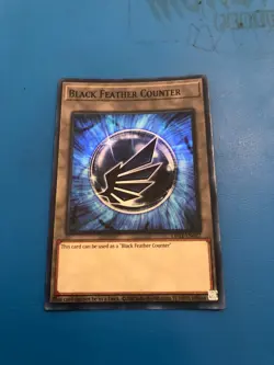 YUGIOH Super Rare Black Feather Counter Token OP21-EN027 - Image 1