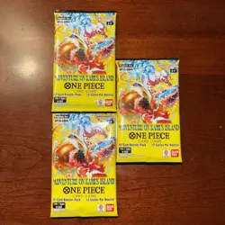 One Piece Card Game OP15 EB04 Booster Pack Bundle Lot | 3 Packs | NEW | English - Image 1