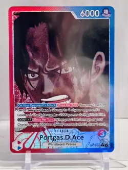 One Piece Portgas D. Ace Alt Art Leader OP13-002 L (OP-13 English) 🔥🔥🔥 - Image 1