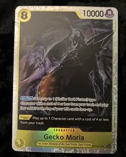 Gecko Moria - OP14-104 One Piece The Azure Sea's Seven Foil Super Rare NM - Image 2