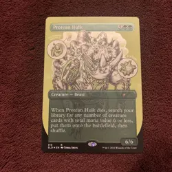 Protean Hulk Secret Lair Drop Foil Card Etched 319 NM+ Unplayed MTG Magic Card - Image 1